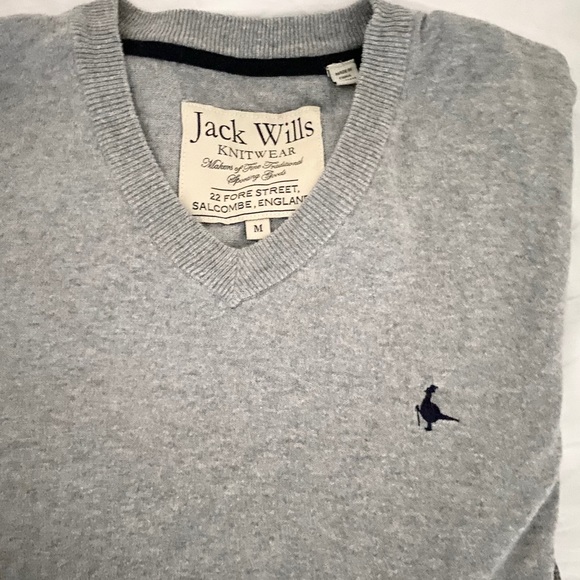 JACK WILLS fine men’s warm gray sweater retail $85 - Picture 4 of 8